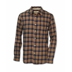 NEW PURNELL men's barnaby plaid flannel shirt in navy